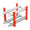 1/64 Scale Parking Lot Scene Display Case, Diecast Car Garage Layout Organizer, Resin Alloy Model Toy Display Stand Desktop Decor- Red view 3