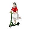Colaxi 1/64 Small People Figure Mini Architectural Figurine Collectible Resin Street People Figure for Miniature Projects Sand Table, White Skirt Girl view 1