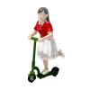 Colaxi 1/64 Small People Figure Mini Architectural Figurine Collectible Resin Street People Figure for Miniature Projects Sand Table, White Skirt Girl view 2