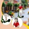 Colaxi 1/64 Small People Figure Mini Architectural Figurine Collectible Resin Street People Figure for Miniature Projects Sand Table, White Skirt Girl view 4
