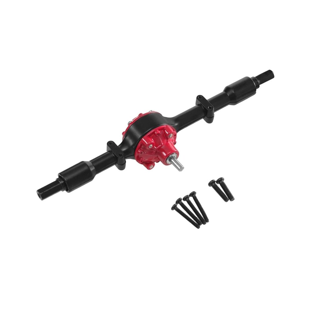 1:16 Scale Rear Axle Upgrades Parts Spare Part Metal Hobby Axle Rear Bridge Compatible with B36 C24 B16 B24 DIY Modified- Black