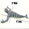 3DEXL Sea Creature for Bloop Vs El Gran Maja NINGEN, NINJEN - 3D Fidget Toys Mystic Blue view 3