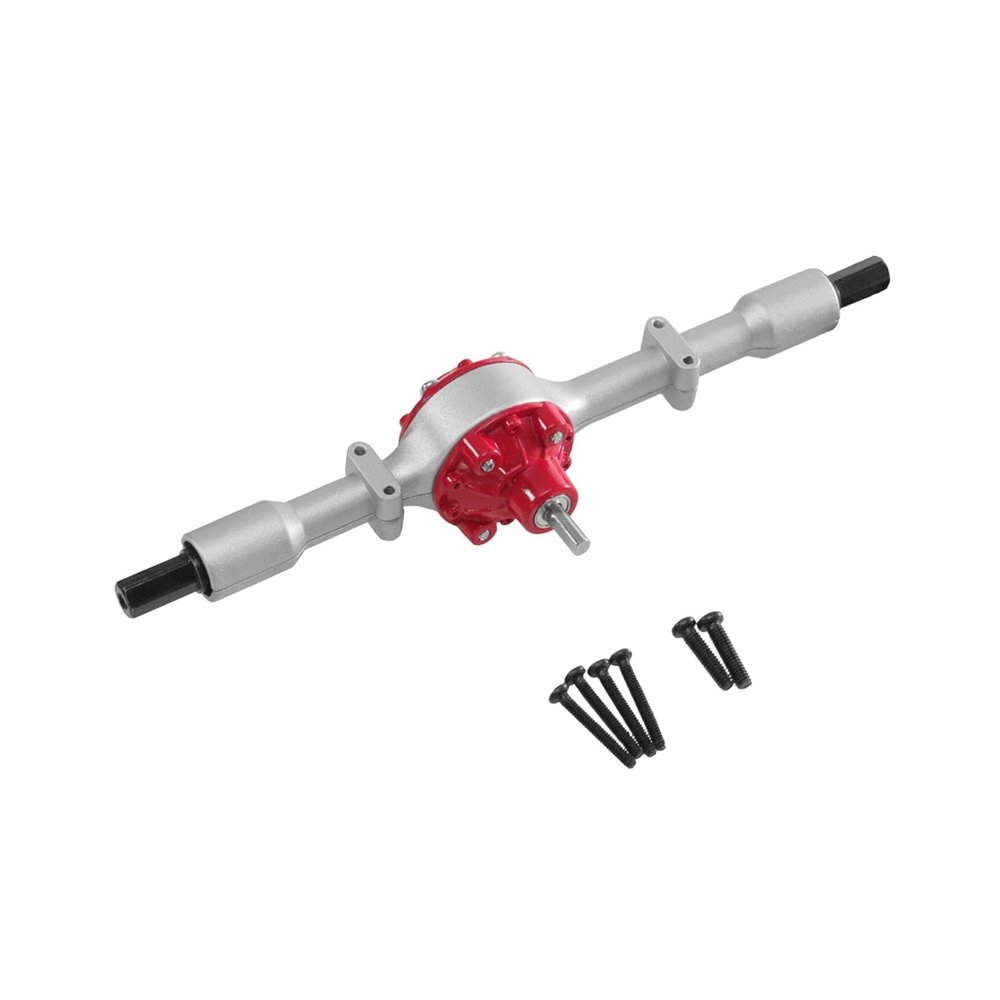 1:16 Scale Rear Axle Upgrades Parts Spare Part Metal Hobby Axle Rear Bridge Compatible with B36 C24 B16 B24 DIY Modified- Argent