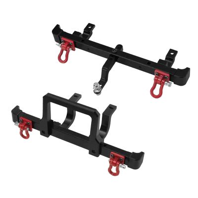 1:12 Scale RC Front Rear Bumpers Parts Accessories Sturdy for MN82Pro MN82S RC Vehicles DIY Modified Parts- Black