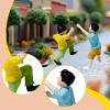 Colaxi 1/64 Small People Figure Mini Architectural Figurine Collectible Resin Street People Figure for Miniature Projects Sand Table, Playful Boys view 3