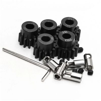 RC Car Replacement For Traxxas For X-MAXX For Xrt 5pcs 1.5M Steel Motor Gear 0.8mm 0.5mm 11T 14T 15T 16T 21T 26T 28T 30T RC Car Upgrade Parts Accessories(11T-15T)