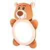 Baby Car Mirror Backseat Safety Rearview Mirror Soft Plush Cute Animal Shape Toy for Infant Toddler Car Safety View 35 x 23 5cm (brown bear mirror) view 3