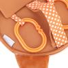 Baby Car Mirror Backseat Safety Rearview Mirror Soft Plush Cute Animal Shape Toy for Infant Toddler Car Safety View 35 x 23 5cm (brown bear mirror) view 4