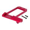1/10 RC Servo Mount CNC Front Axle Servo Mount, Chassis DIY Controlled Vehicle Parts, Low Center- Red view 1