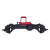 1/10 RC Servo Mount CNC Front Axle Servo Mount, Chassis DIY Controlled Vehicle Parts, Low Center- Red view 2