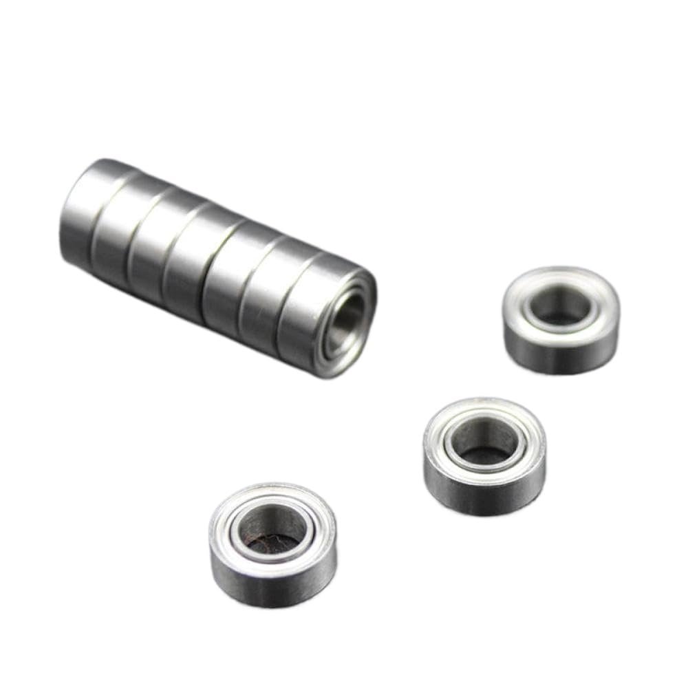 10pcs MR84 ZZ 4x8x3mm Miniature Ball Bearings Compatible with Small Motors, Power Tools, RC Models, Office and Similar Applications