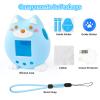 Silicone Case for Tamagotchi Paradise Accessories - 2Pcs Screen Protector with Soft Stand Up Cover Carrying Lanyard and Knob Cover for Tamagotchi Paradise Sleeve Toy (Blue) view 4