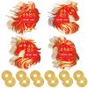 Civaner Chinese New Year 2026 Scratch Off Cards Year of The Horse Scratch Fortune Cards and Ancient Chinese Coins Good Luck Coins for Spring Festival Party Supplies(120 Pcs,Horse) view 1