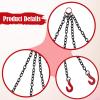 sporful RC Car Lifting Chain Sling Replacement with Hook Decorative Realistic Accessory for RC Vehicle Drive Belts & Chains- 4 Hooks view 3