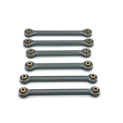 RC Models Parts For MJX 10208 Metal Turnbuckles Pull Rod Link Rod Stee Rod Set 1/10 RC Car Upgrade Parts Accessories(Gray)