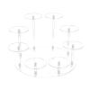 Acrylic Cupcake Stands, Stable Round Anime Figure Doll Platter Display Stand, Multi Layer Cupcake Holder with 8 Small Discs and 8 Acrylic Rods, for Wedding Birthday Party Decoratio (Transparent) view 1