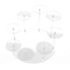 Acrylic Cupcake Stands, Stable Round Anime Figure Doll Platter Display Stand, Multi Layer Cupcake Holder with 8 Small Discs and 8 Acrylic Rods, for Wedding Birthday Party Decoratio (Transparent) view 3