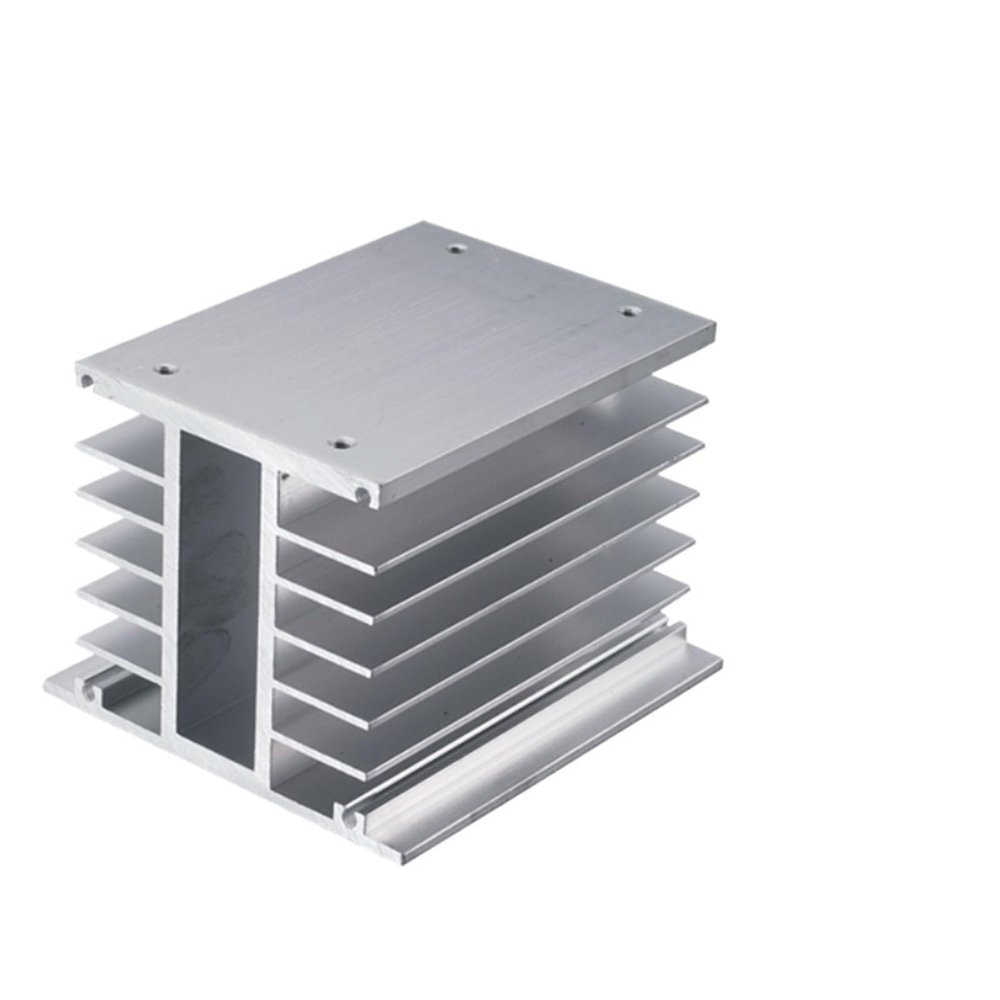 1pcs H-110 Heat Dissipator heatsink with 80 * 80 * 25mm 220VAC axial Flow Fan for 3 Phase Solid State Relay SSR DA AA 10A 25A 40A 60A(H-110)