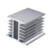 1pcs H-110 Heat Dissipator heatsink with 80 * 80 * 25mm 220VAC axial Flow Fan for 3 Phase Solid State Relay SSR DA AA 10A 25A 40A 60A(H-110) view 2