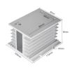1pcs H-110 Heat Dissipator heatsink with 80 * 80 * 25mm 220VAC axial Flow Fan for 3 Phase Solid State Relay SSR DA AA 10A 25A 40A 60A(H-110) view 3