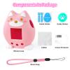 Silicone Case for Tamagotchi Paradise Accessories - 2Pcs Screen Protector with Soft Stand Up Cover Carrying Lanyard and Knob Cover for Tamagotchi Paradise Sleeve Toy (Pink) view 4