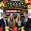 18th Birthday Decorations for Boys Girls, Caution Logos Happy 18th Birthday Party Decorations, 18th Birthday Banner, Foil Balloons 18, Backdrop, Balloons, Hanging Swirls, Birthday Cards Set 45pcs view 4