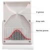 12 * 18cm Desk Galton Board, Galton Board Experiment Model with Bell Curve, Effective Statistical Law Demonstration, Random Distribution, Inspire Curiosity, for Physical School Teaching (White) view 3
