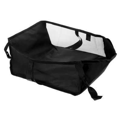 VICASKY Stroller Storage Basket Mesh Organizer Bag for Supplies and Groceries Easy Installation Under Pram Pushchair Versatile Carrying for Outdoor Use Black
