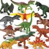 12Pcs Dinosaur Toy Set Realistic Mini Dinosaur Figurines Perfect Birthday Party Gift for Boys and Girls view 1