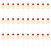 PLAFOPE 30pcs Chinese Style Wedding Cupcake Toppers Red Double Happiness Cake Ornaments for Wedding Party Dessert Decoration Eco-friendly Baking Picks view 1