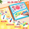 JoyCat Reusable Water Coloring Book for Toddlers 3-5, 14 Pages Number Tracing Magic Water Drawing Book, Mess-Free Preschool Learning Toys, Educational Gift for Boys Girls view 2