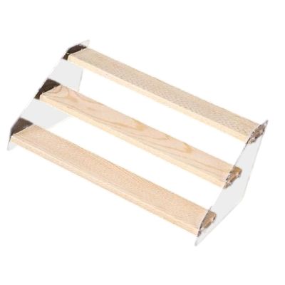 LEIQI Multiple Tiers Solid Wood Anime Figure Display Shelf with Cover and Clear Views Design for Collectibles