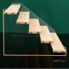 LEIQI Multiple Tiers Solid Wood Anime Figure Display Shelf with Cover and Clear Views Design for Collectibles view 2