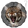 10-Inch Metal Wind Spinner Tabby Cat 3D Pet Wind Spinner, Unique Metal Hanging Kinetic Wind Sculpture Ornament Gifts for Women Yard Art Garden Patio Lawn Indoor Outdoor Decor view 1