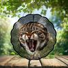10-Inch Metal Wind Spinner Tabby Cat 3D Pet Wind Spinner, Unique Metal Hanging Kinetic Wind Sculpture Ornament Gifts for Women Yard Art Garden Patio Lawn Indoor Outdoor Decor view 2