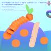AETHYLC Carrot Blocks Wooden Simulation Radish Building Blocks Early Childhood Education Cognitive Interactive Educational ToysCarrot Diced view 4