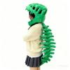 3D Plush Dinosaur Skeleton Costume,Green Dinosaur T-Rex Helmet Costume with Spine Extension,Dino Lover Gift Idea (46.4") view 2