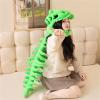 3D Plush Dinosaur Skeleton Costume,Green Dinosaur T-Rex Helmet Costume with Spine Extension,Dino Lover Gift Idea (46.4") view 3
