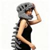 3D Plush Dinosaur Costume,Funny Dinosaur Skeleton T-Rex Helmet Costume Spine Extension,Holiday Dino Gift Idea (Grey,45") view 1
