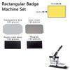 100/500/1000 Sets Fridge Magnet Button Maker Supplies - 3x2inch & 3.5x2.5inch Rectangular Button Components for Button Maker Machine, 500 Sets (90x65mm) view 3