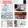 100/500/1000 Sets Fridge Magnet Button Maker Supplies - 3x2inch & 3.5x2.5inch Rectangular Button Components for Button Maker Machine, 500 Sets (90x65mm) view 4