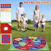 51 Pcs 5-in-1 Outdoor Games Set,Field Day Family Reunion Games Potato Sack Race Bags Tug of War Rope Egg Spoon Race Game 3 Legged Relay Race Giant Tic Tac Toe Game Carnival Lawn Game for Party view 4