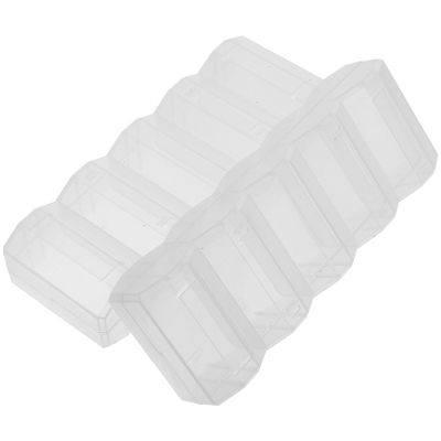 Uonlytech 2pcs Transparent Poker Chip Holder Box with Cover Large Capacity Plastic Storage Tray for Poker Chips and Small Items Wear-resistant Portable Case for Hold and Card Games