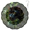 10-Inch Metal Wind Spinner Panther in Jungle 3D Wildlife Wind Spinner, Unique Metal Hanging Kinetic Wind Sculpture Ornament Gifts for Women Yard Art Garden Patio Lawn Indoor Outdoor Decor (2) view 1