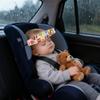 2Pcs Baby Head Support for Car Seat, Carseat Head Holder Straps Pillow Support Ban, Stroller Neck Strap Headrest, Slumber Sling Positioner for Children Toddler Infants Child Kids(Pink and Brown) view 4