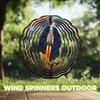 10-Inch Metal Wind Spinner Rocket Launching Upward 3D Landscape Wind Spinner, Unique Metal Hanging Kinetic Wind Sculpture Ornament Yard Art Garden Patio Lawn Indoor Outdoor Decor (1) view 4