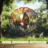 10-Inch Metal Wind Spinner Bald Eagle Flying in Sun 3D Bird Wind Spinner, Unique Metal Hanging Kinetic Wind Sculpture Ornament Gifts for Women Yard Art Garden Patio Lawn Indoor Outdoor Decor view 4