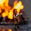 DYNWAVE 1/64 Firefighter Figures Realistic Mini, Tiny People Model for Miniature Scene Layout Accessories Decor, Calling Out view 2