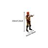 DYNWAVE 1/64 Firefighter Figures Realistic Mini, Tiny People Model for Miniature Scene Layout Accessories Decor, Calling Out view 4