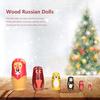 Odorkle Cute Animals Nesting Dolls Kit 6Pcs Wooden Cartoon Decoration and Toy with 6 Different Patterns Great Children's Festival Gifts for Halloween Birthday Christmas view 2